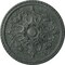 Ekena Millwork Bradford Ceiling Medallion (Fits Canopies up to 6 5/8"), 32 5/8"OD x 2"P, Athenian Green Crackle CM32BRAGC - alternate 1